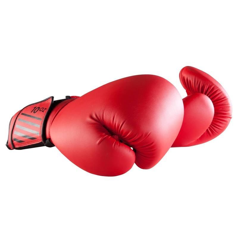 6 Oz  Beginner Boxing Gloves 100, Cherry Red, No Color, large image number 0
