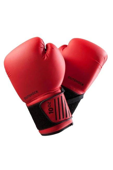 6 Oz  Beginner Boxing Gloves 100, Cherry Red, No Color, large image number 1