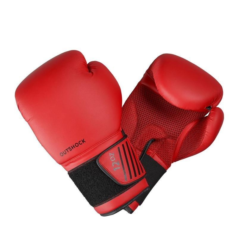 6 Oz  Beginner Boxing Gloves 100, Cherry Red, No Color, large image number 3
