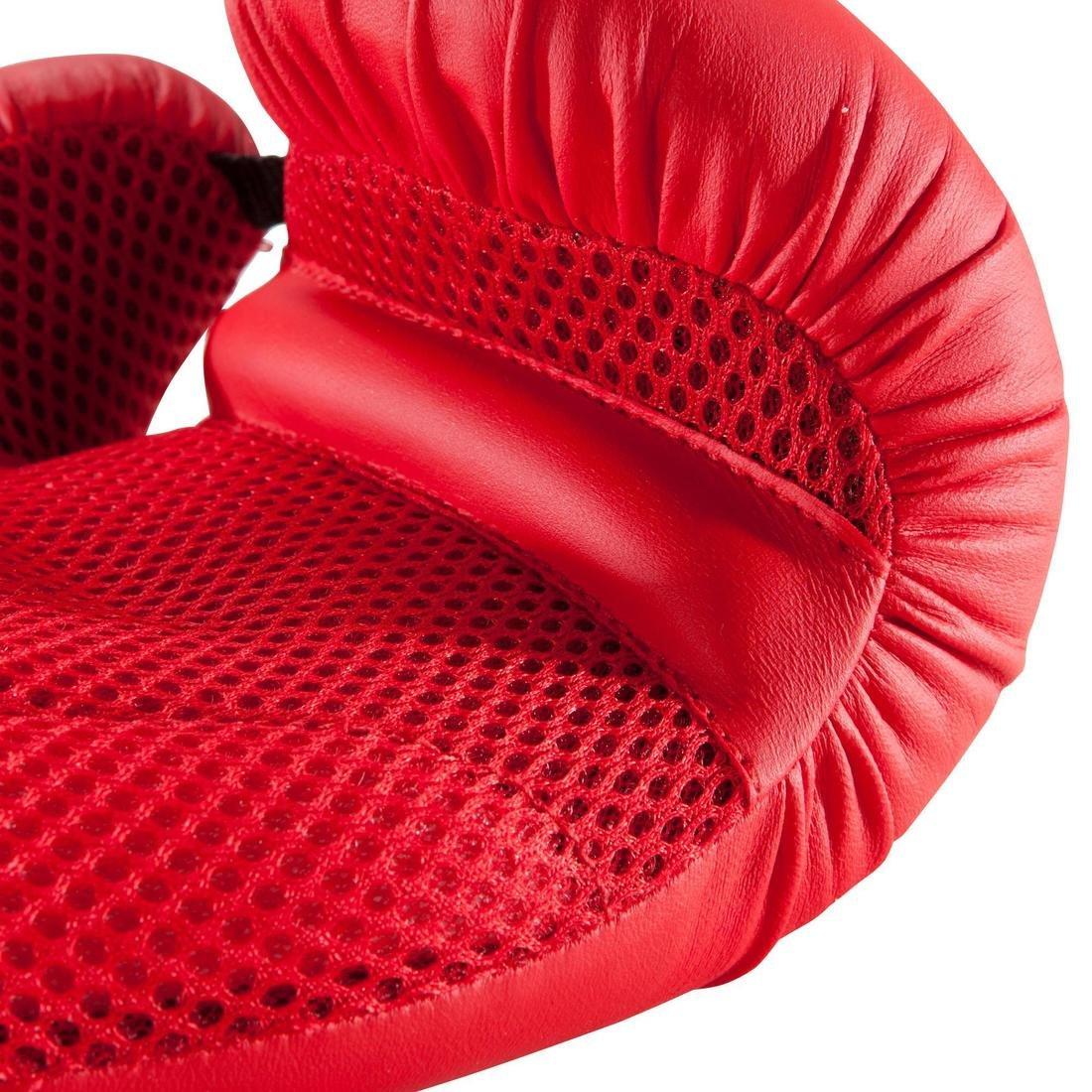 6 Oz  Beginner Boxing Gloves 100, Cherry Red, No Color, large image number 7