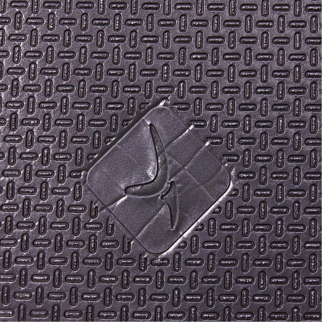 900 Pilates And Toning Shoe-Resistant Floor Mat, Black, No Color, large image number 3
