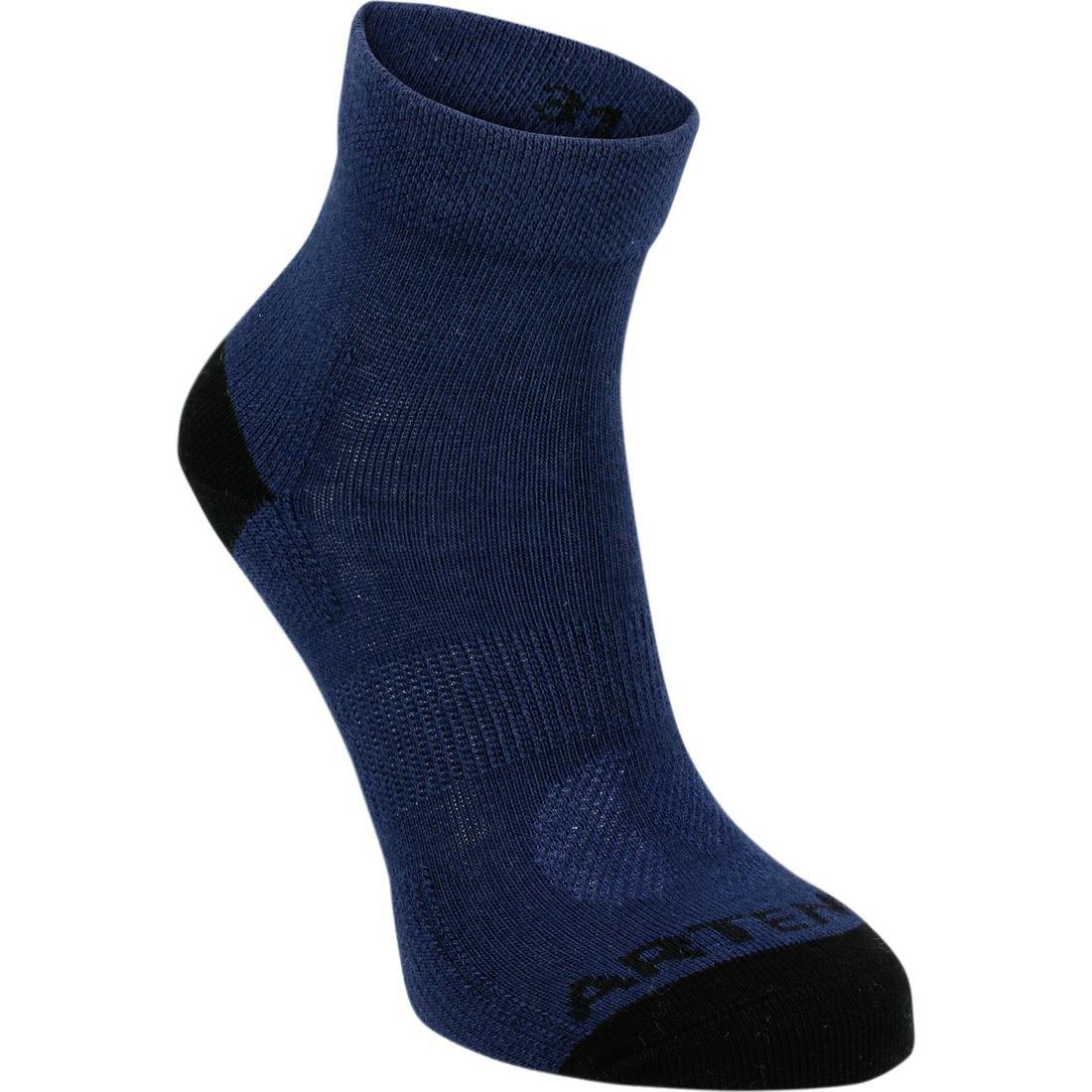 EU 27-30  Kids' Tennis Socks RS 160 Mid Tri-Pack Navy, Asphalt Blue, , large image number 1