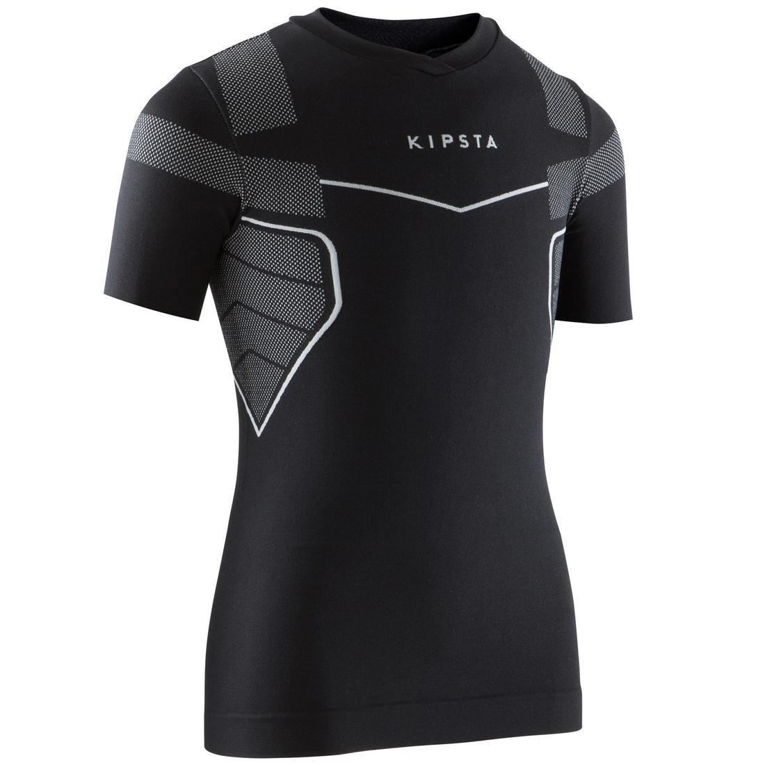 10-11Y  Keepdry 500 Kids' Base Layer - Black, Black, , large image number 0