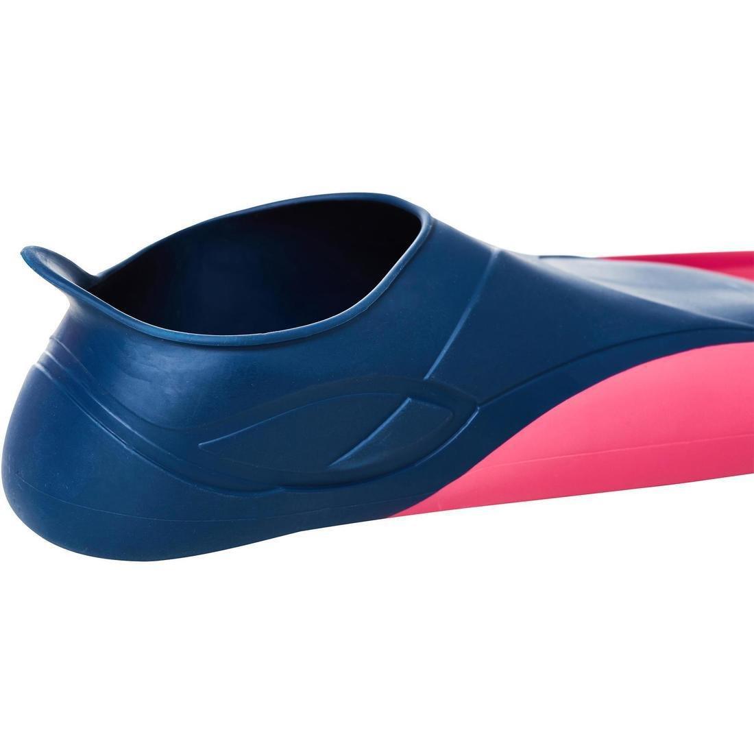 Eu 34-35  Long Swim Fins Trainfins, Fluo Coral Pink, , large image number 9