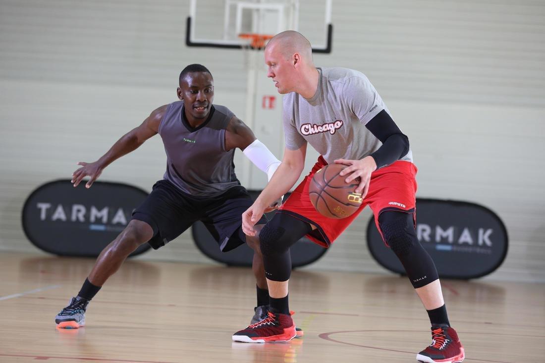 2  Adult Protective Basketball Knee Pads, Black, No Color, large image number 9