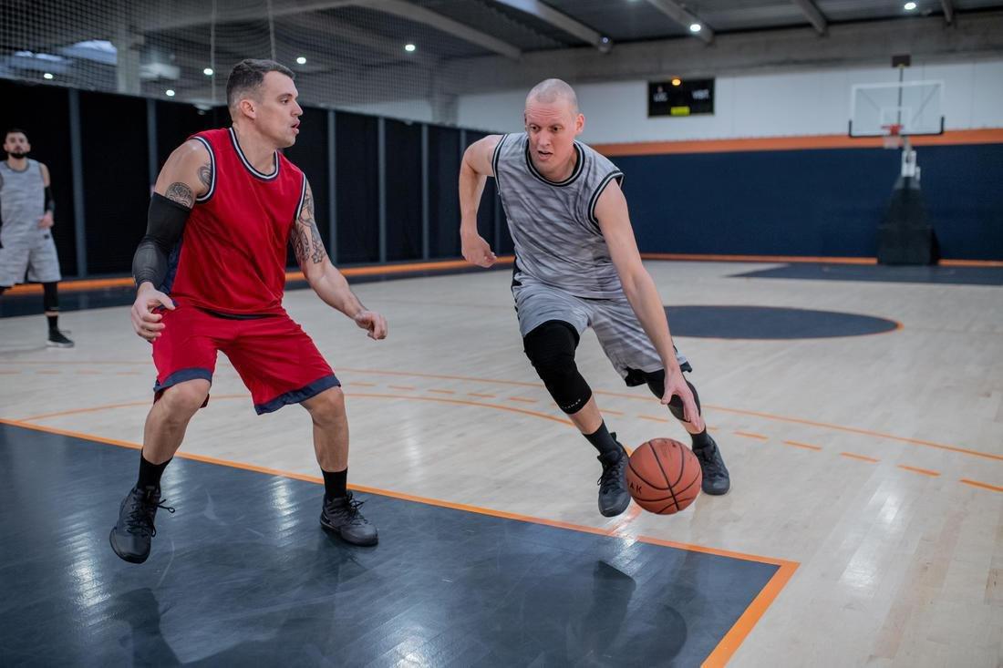 2  Adult Protective Basketball Knee Pads, Black, No Color, large image number 13