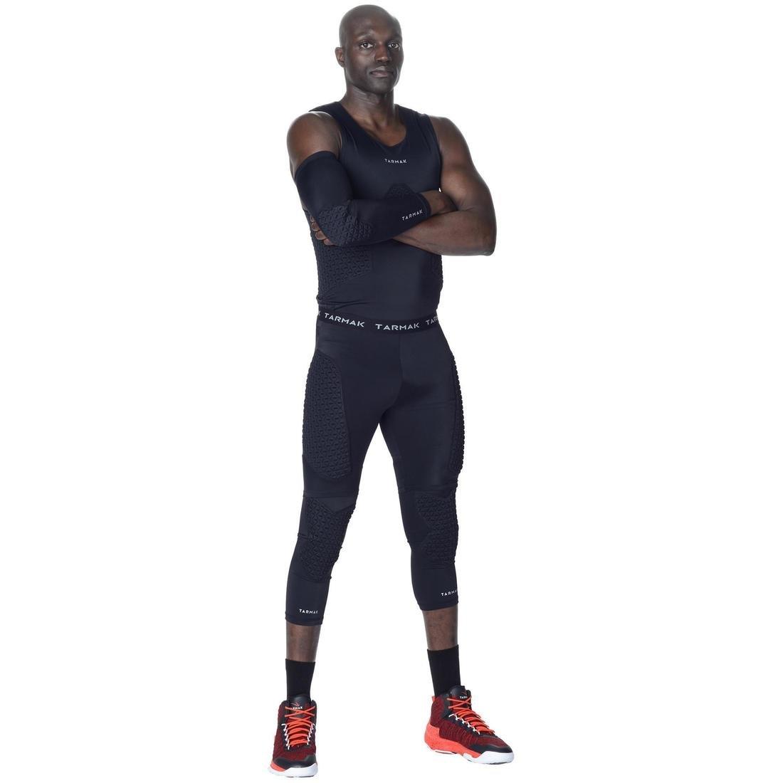 4  Adult Intermediate Protective Basketball Arm Sleeve, Black, , large image number 3