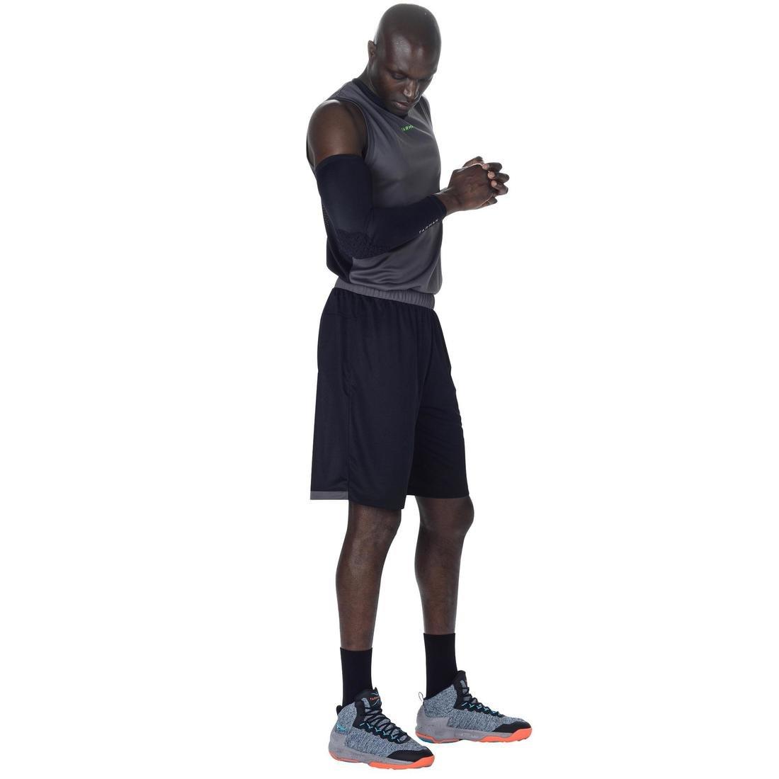 4  Adult Intermediate Protective Basketball Arm Sleeve, Black, , large image number 5