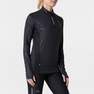 KALENJI - Extra Small Run Dry  Womens Long-Sleeved Half-Zip Running T-Shirt, Black