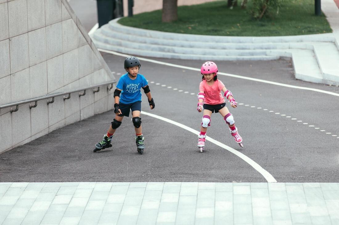 EU 32-35  Fit 3 Kids' Fitness Skates, Fluo Blood Orange, , large image number 1