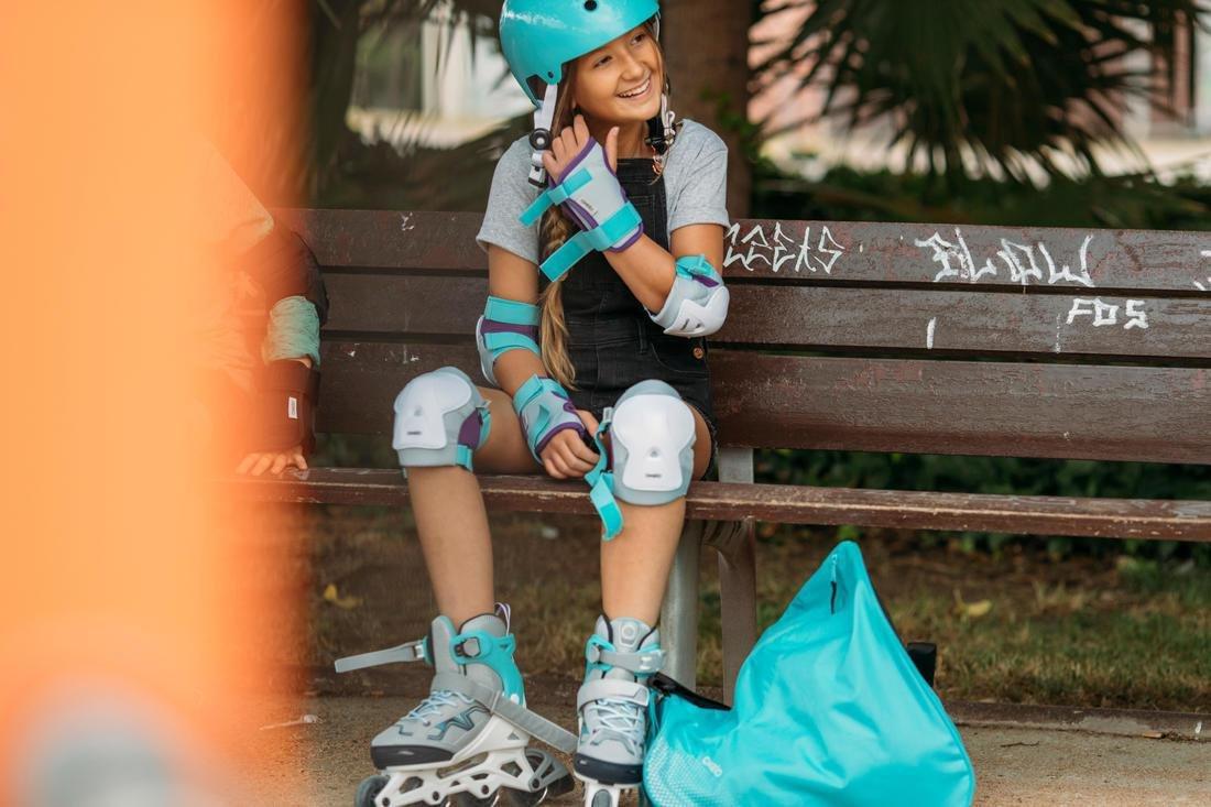 EU 32-35  Fit 3 Kids' Fitness Skates, Fluo Blood Orange, , large image number 14