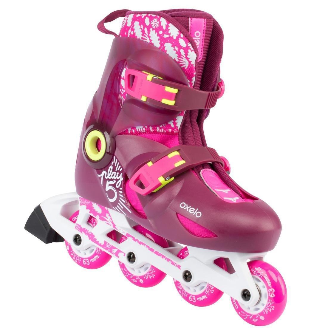 EU 28-30  Play 5 Kids' Skates, Magenta, No Color, large image number 0