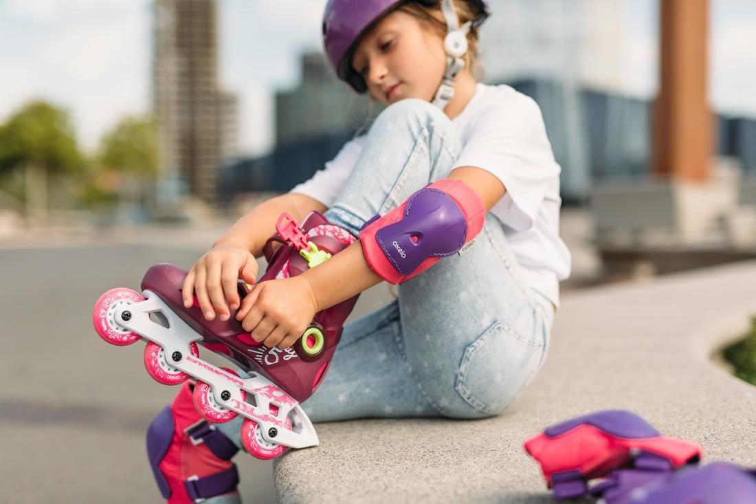 EU 28-30  Play 5 Kids' Skates, Magenta, No Color, large image number 7
