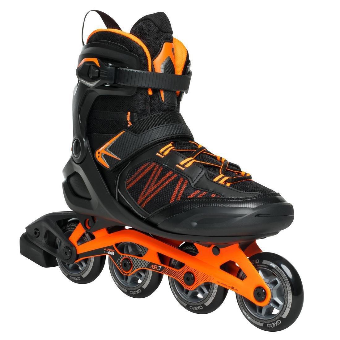 EU 45  FIT500 Inline Fitness Skates, Fluo Blood Orange, No Color, large image number 0