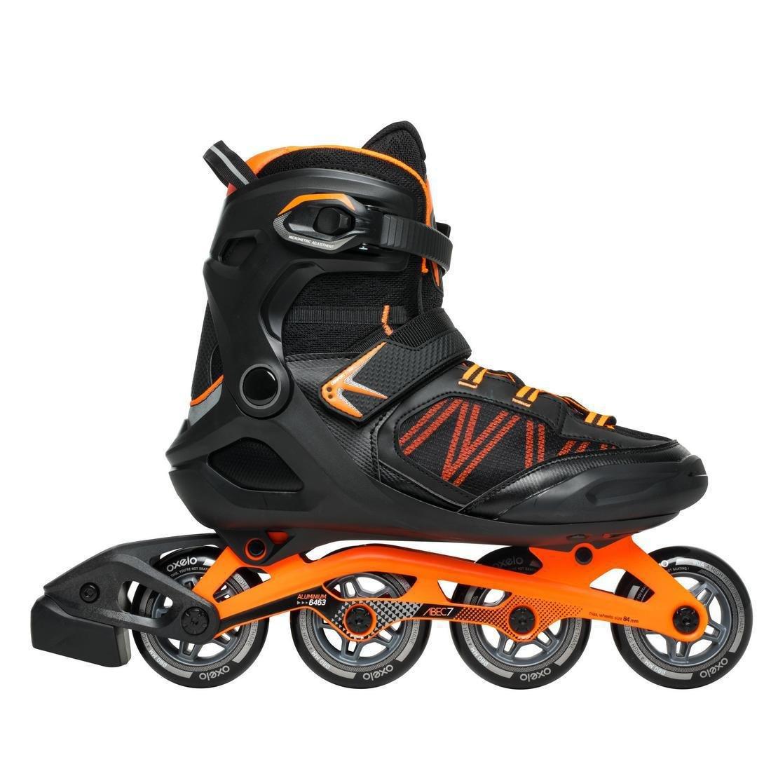 EU 45  FIT500 Inline Fitness Skates, Fluo Blood Orange, No Color, large image number 1
