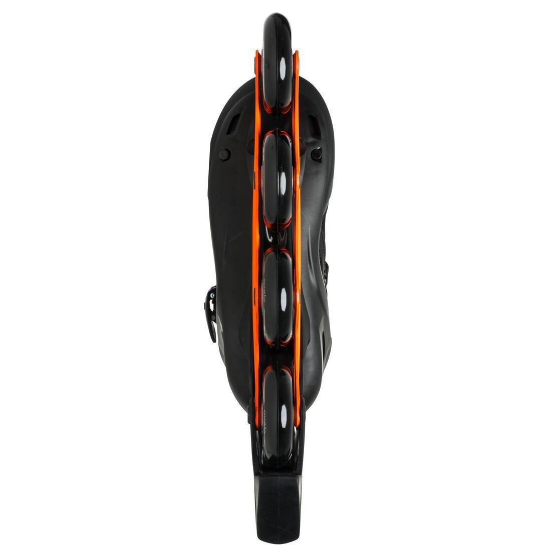 EU 45  FIT500 Inline Fitness Skates, Fluo Blood Orange, No Color, large image number 6