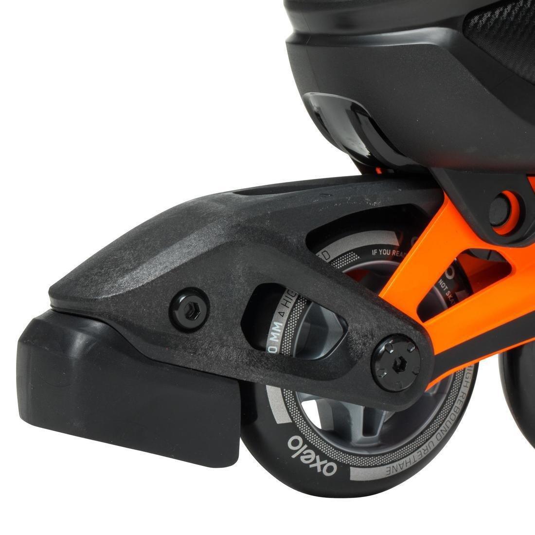 EU 45  FIT500 Inline Fitness Skates, Fluo Blood Orange, No Color, large image number 12