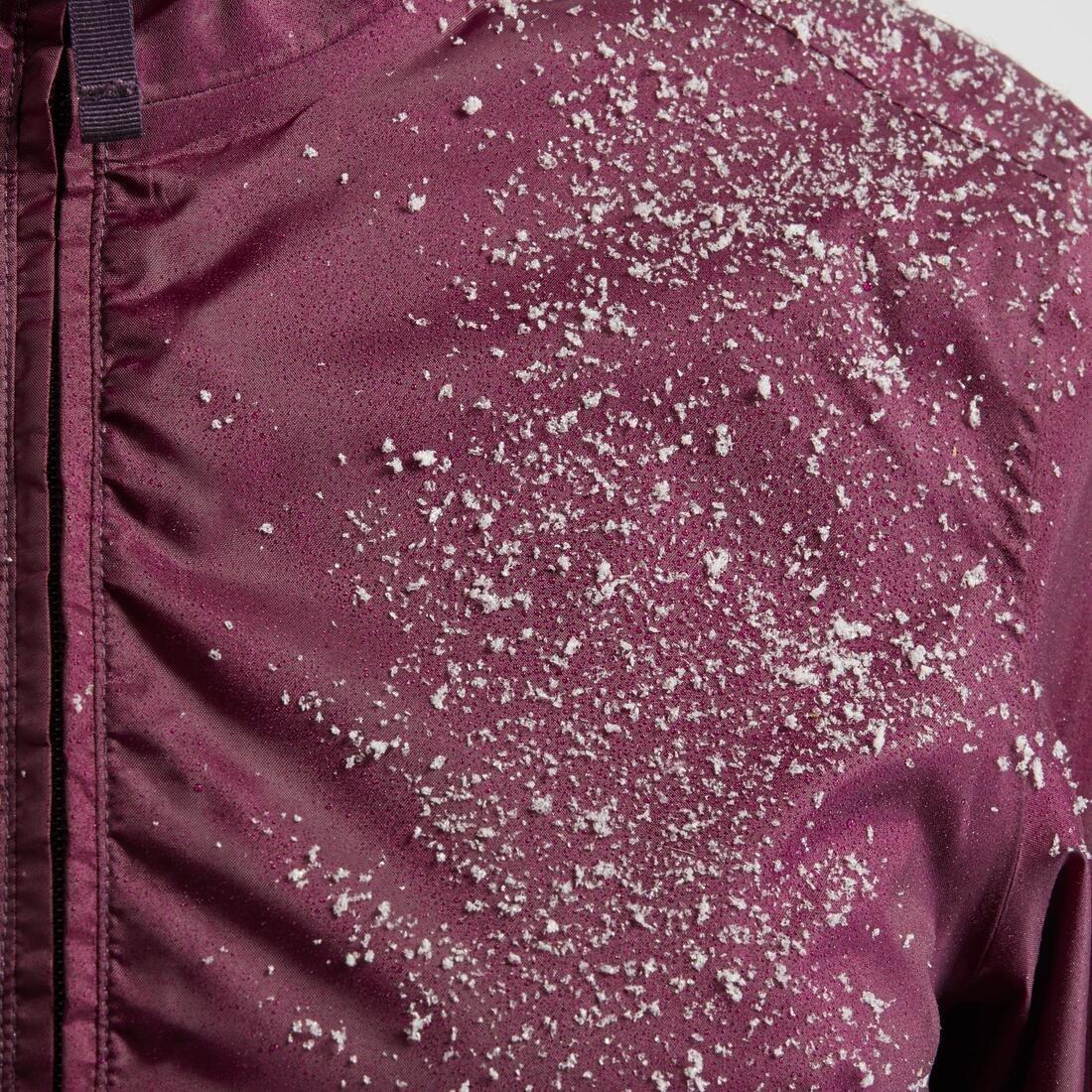 Women Warm Waterproof Snow Hiking Jacket - Sh100 Warm, Purple, No Color, large image number 4