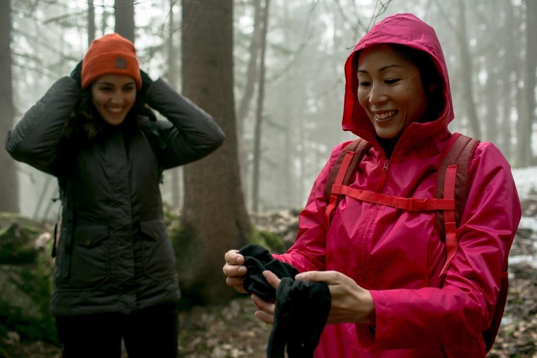 Women Warm Waterproof Snow Hiking Jacket - Sh100 Warm, Purple, No Color, large image number 5
