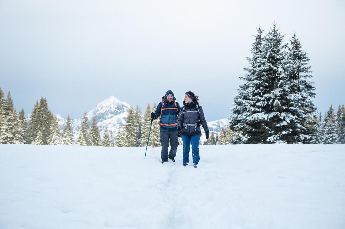 جاكيت شتوي رجالي متوسط ​​الحجم ومقاوم للماء للمشي لمسافات طويلة - SH100 X-Warm -10 &deg; C ، رمادي كربوني, No Color, large image number 11