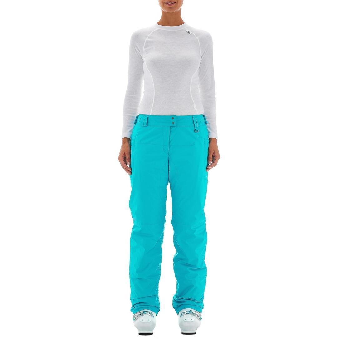 Extra Large  WOMEN'S FREE 300 TURQUOISE SNOWBOARD/SKI TROUSERS, Aquamarine, No Color, large image number 7