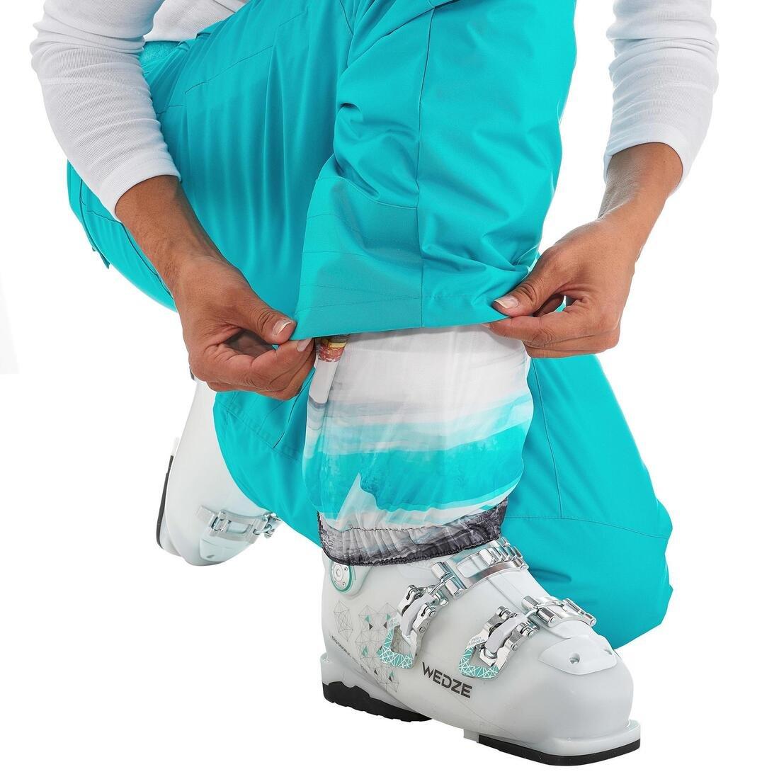 Extra Large  WOMEN'S FREE 300 TURQUOISE SNOWBOARD/SKI TROUSERS, Aquamarine, No Color, large image number 11