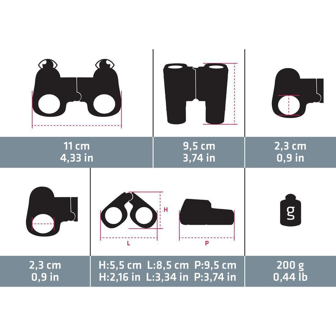 Kids' Outdoor Binoculars x6 Magnification, Blue, No Color, large image number 8