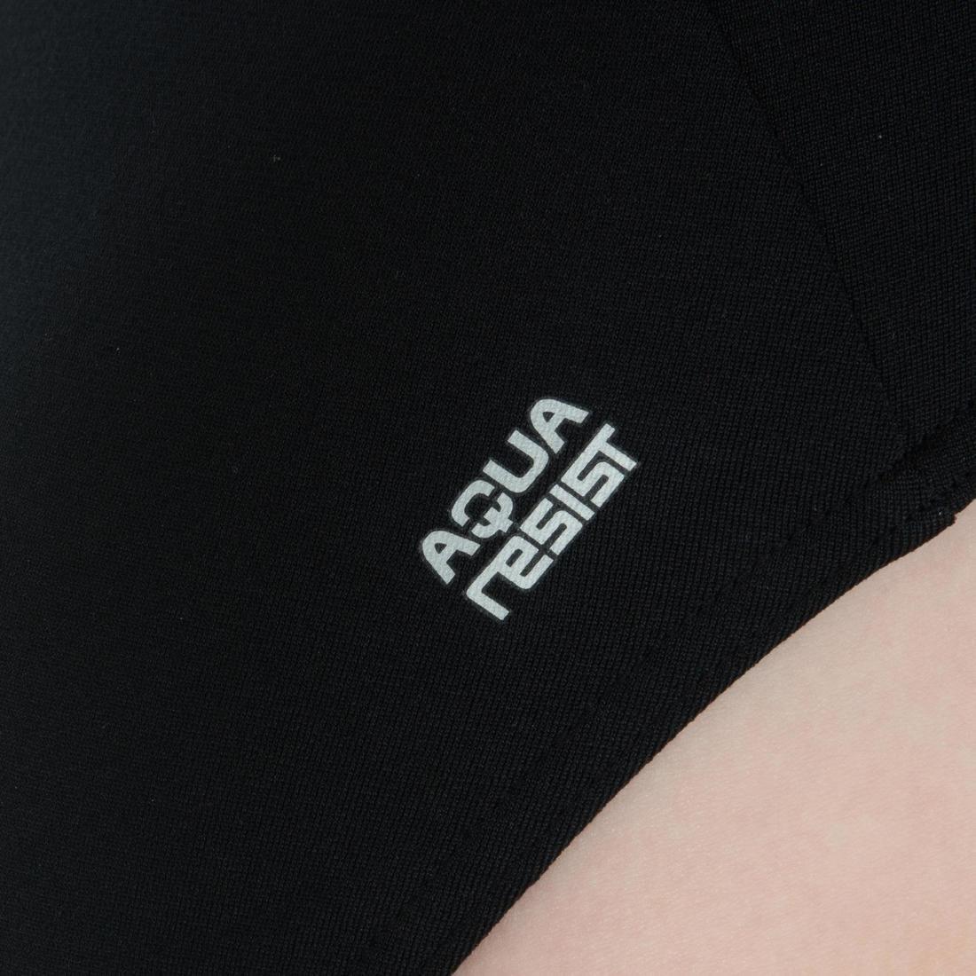 Jade Girls' Chlorine Resistant One-Piece Swimsuit - Black, No Color, large image number 5