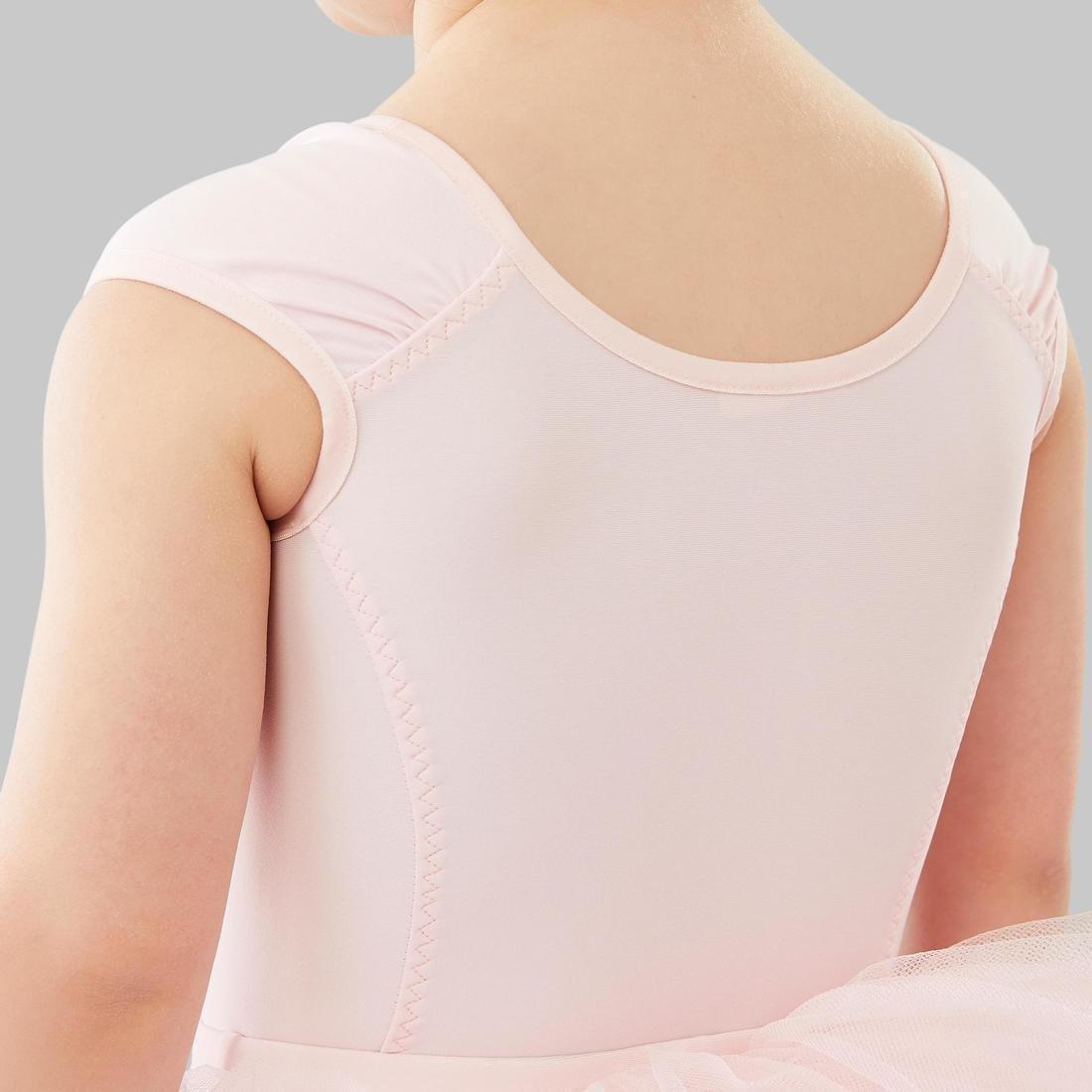 14-15Y Girls' Short-Sleeved Ballet Leotard, Black, , large image number 6