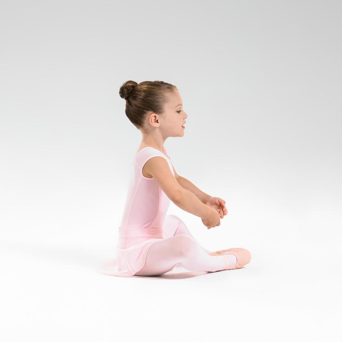 14-15Y Girls' Short-Sleeved Ballet Leotard, Black, , large image number 8