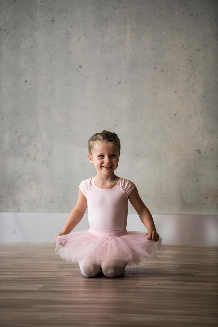 14-15Y Girls' Short-Sleeved Ballet Leotard, Black, , large image number 10