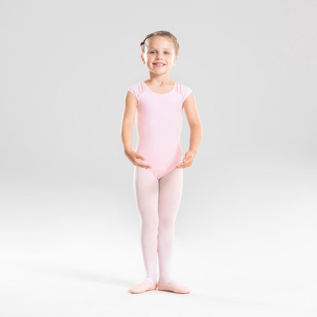 14-15Y Girls' Short-Sleeved Ballet Leotard, Black, , large image number 13
