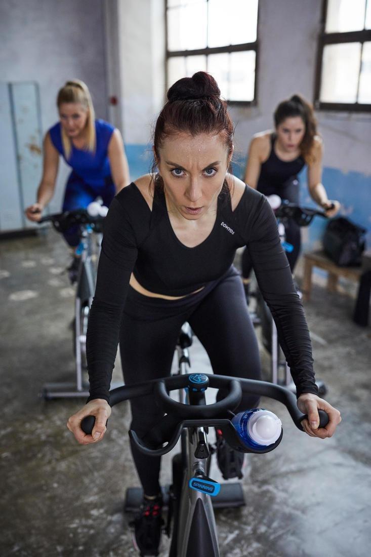 تيشيرت لياقة بدنية قصير بأكمام طويلة، بأسود، مقاس S, No Color, large image number 11