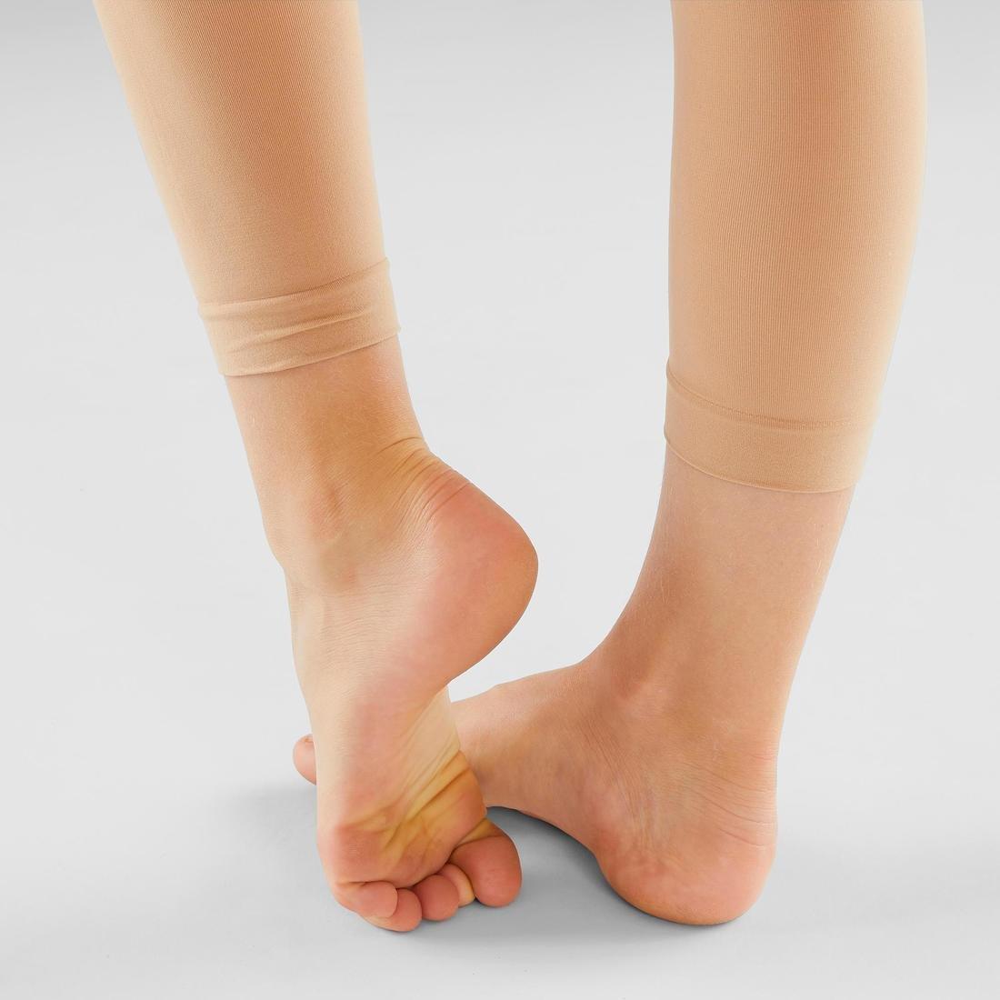 10-11Y  Girls' Footless Ballet and Modern Dance Tights, Cinnamon, , large image number 7