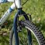 BTWIN - دراجة هوائية جبلية  20 روكرايدر أس تي 120 للأطفال 20 إنش 6-9 سنوات أبيض / أزرق