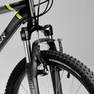 BTWIN - دراجة جبلية  روكرايدر 24 أس تي 500 للأطفال مقاس 24 إنش من عمر 9 إلى 12 عامًا - نيون ، أسود