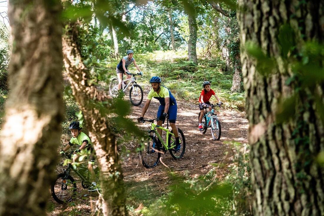 24  Rockrider ST 500 Kids' 24-Inch Montain Bike 9-12 Years - Neon, Ice Blue, No Color, large image number 7