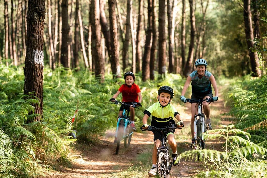 24  Rockrider ST 500 Kids' 24-Inch Montain Bike 9-12 Years - Neon, Ice Blue, No Color, large image number 8