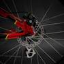 BTWIN - دراجة جبلية  روكرايدر 24 أس تي 500 للأطفال مقاس 24 إنش من عمر 9 إلى 12 عامًا ، أحمر قرمزي