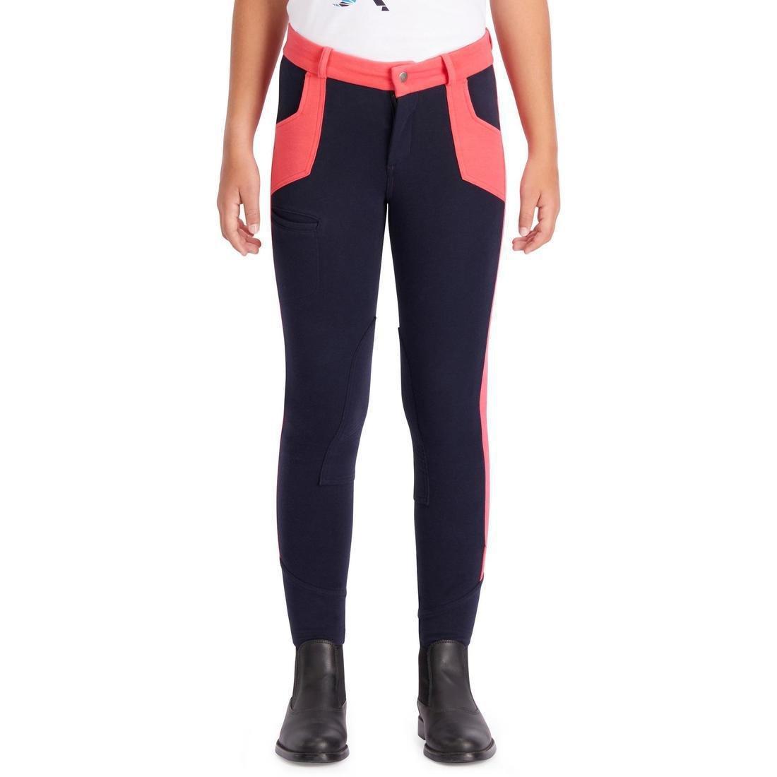 بنطلون فروسية 120 للأطفال في سن 10-11 سنة، أزرق داكن, No Color, large image number 10