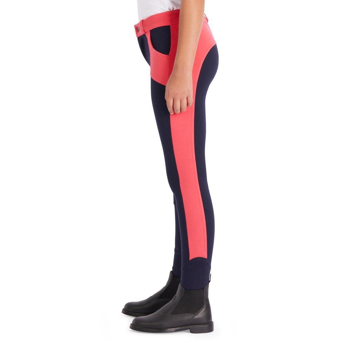 بنطلون فروسية 120 للأطفال في سن 10-11 سنة، أزرق داكن, No Color, large image number 14