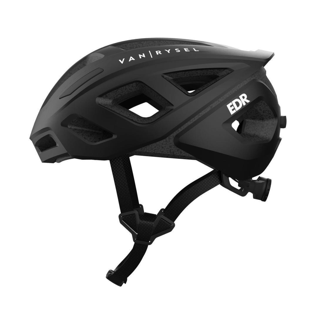 Medium  Roadr 500 Road Cycling Helmet, Black, , large image number 0