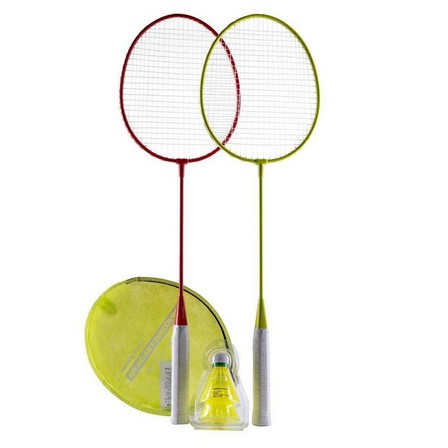 PERFLY - Adult Badminton Racket  BR AD Set Discover  Red Yellow