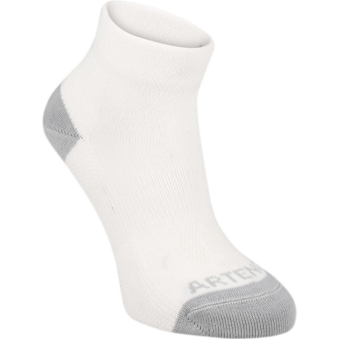 Eu 31-34  Kids' Mid Tennis Socks Tri-Pack Rs 160, White, No Color, large image number 1