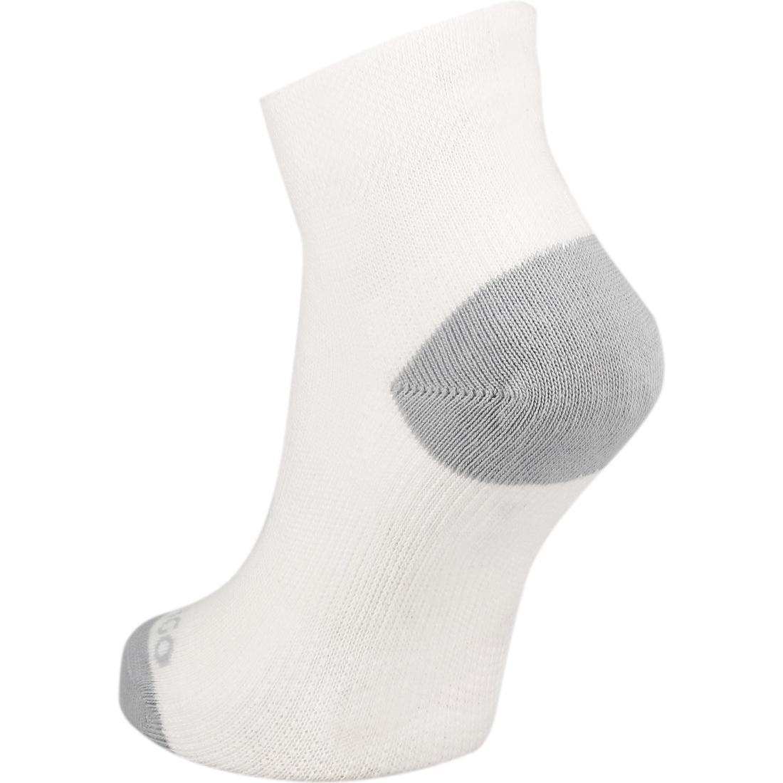 Eu 31-34  Kids' Mid Tennis Socks Tri-Pack Rs 160, White, No Color, large image number 2