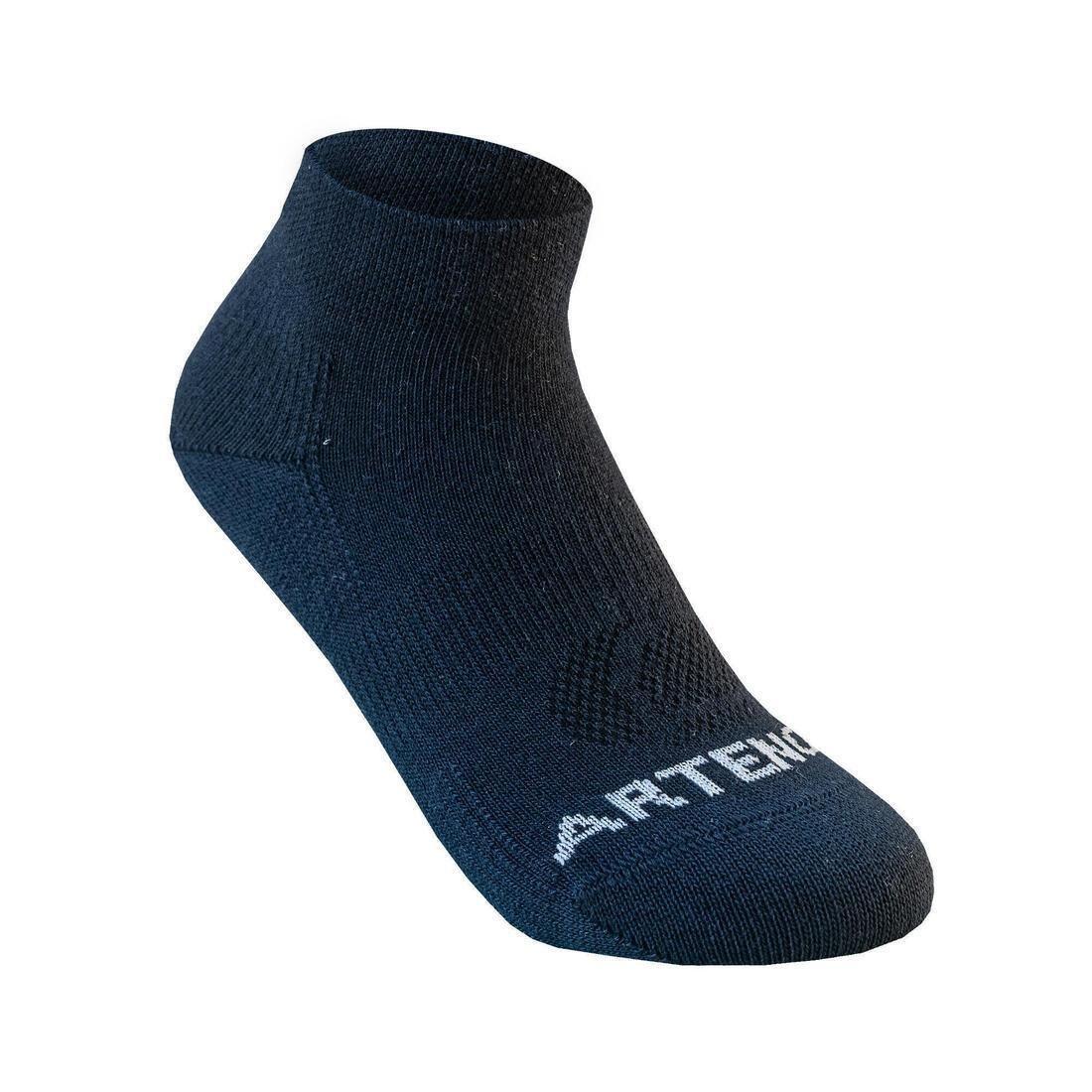 Eu 31-34  Kids' Mid Tennis Socks Tri-Pack Rs 160, White, No Color, large image number 9