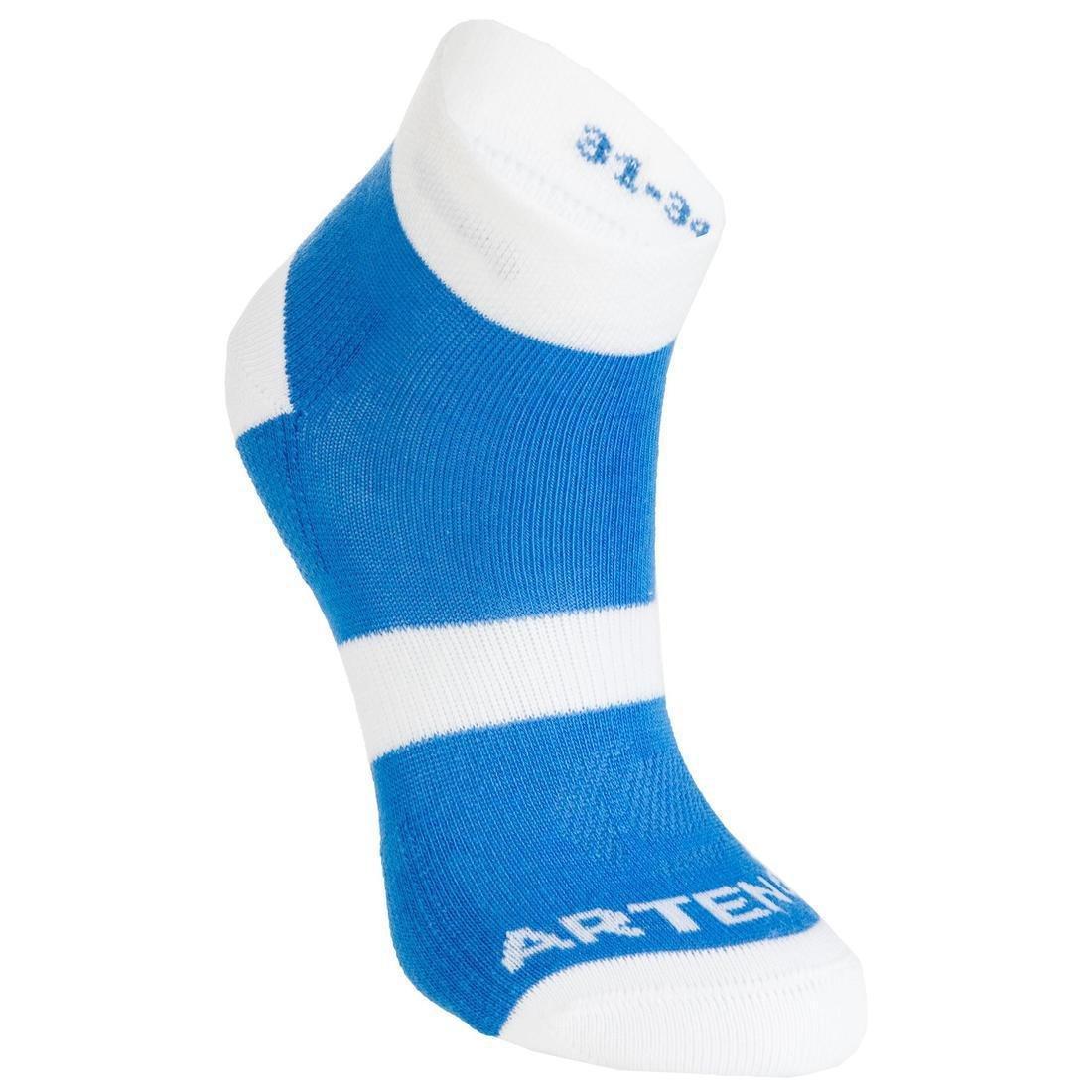 Eu 31-34  Kids' Mid Tennis Socks Tri-Pack Rs 160, White, No Color, large image number 12