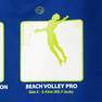 COPAYA - 6 m Recreational Beach Volleyball Set (Net and Posts) BV 500, Petrol Blue