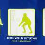 COPAYA - 6 m Recreational Beach Volleyball Set (Net and Posts) BV 500, Petrol Blue