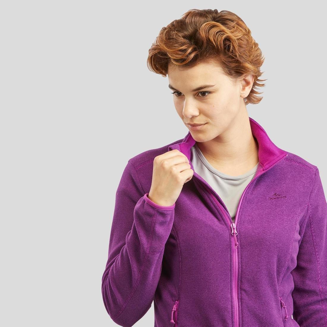 XS  Women's Walking Fleece Jacket, Aubergine, , large image number 3